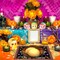 Day of The Dead Table Runner with Day of the Dead Place Mat for Day of the Dead Party Decorations